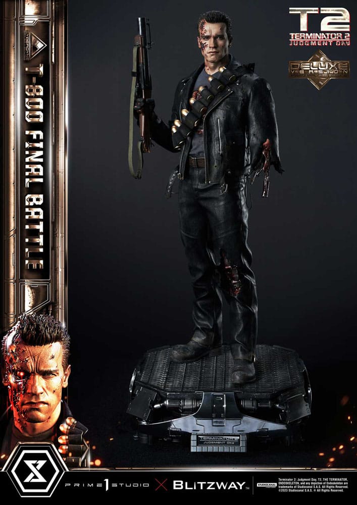 Terminator 2 Museum Masterline Series Statue 1/3 T-800 Final Battle Deluxe Version 75 cm 4580708048673