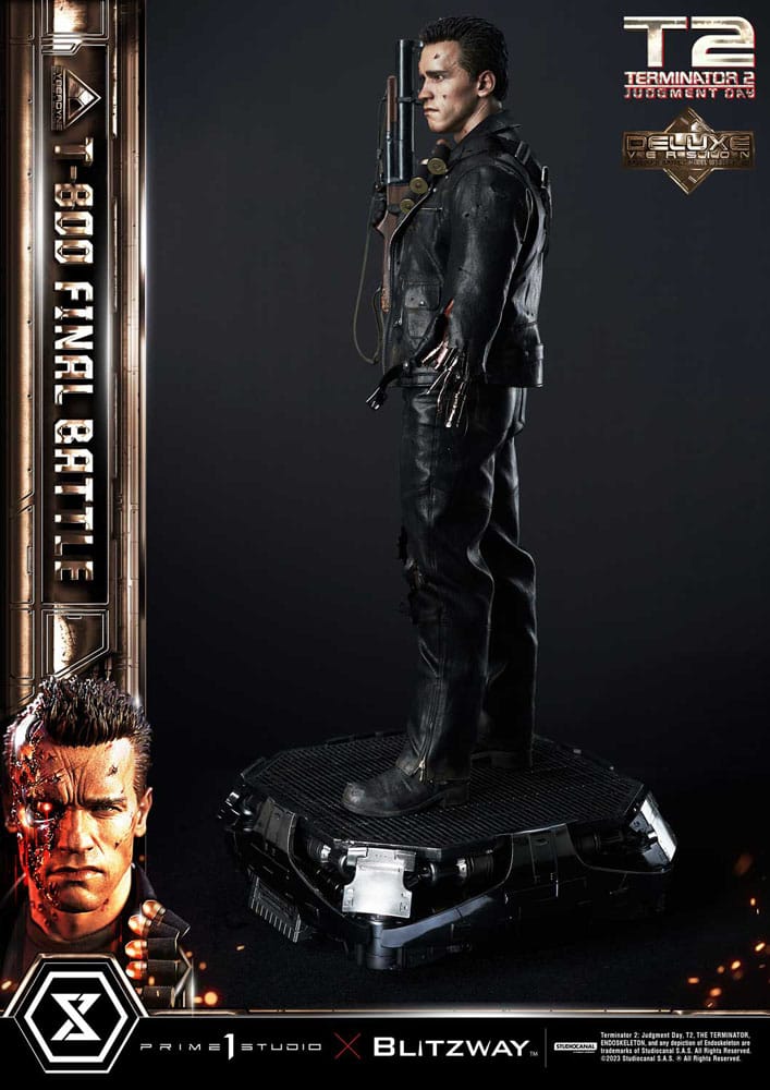 Terminator 2 Museum Masterline Series Statue 1/3 T-800 Final Battle Deluxe Version 75 cm 4580708048673