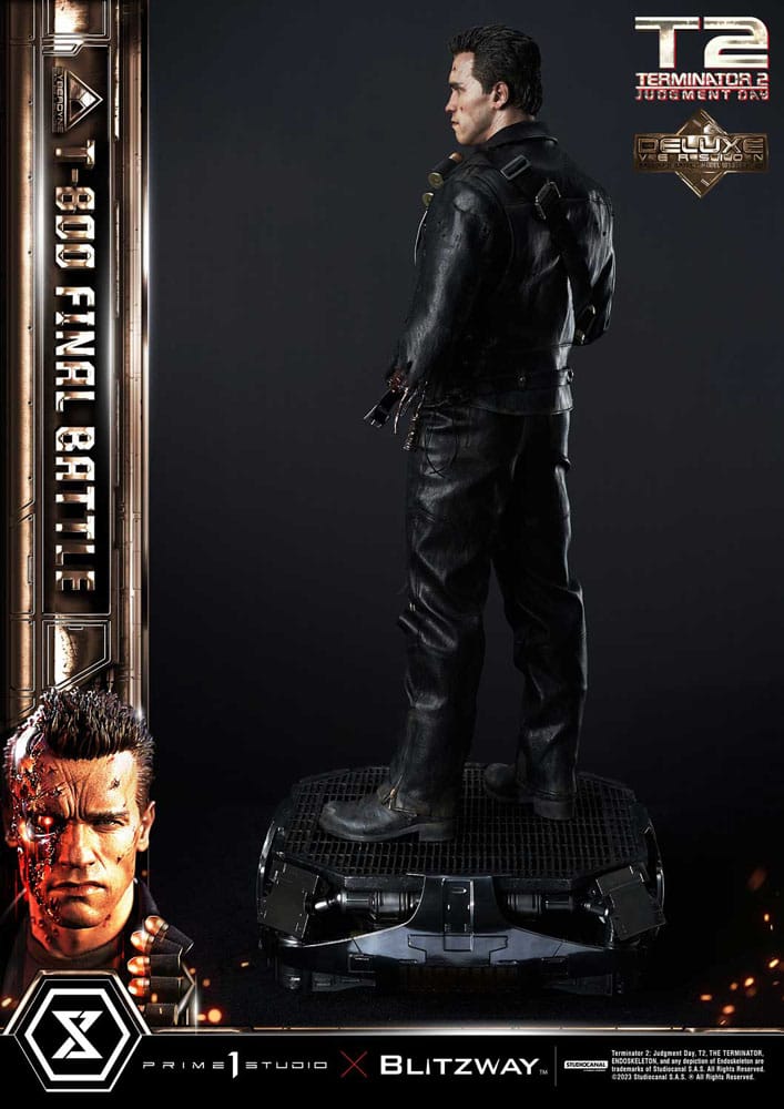 Terminator 2 Museum Masterline Series Statue 1/3 T-800 Final Battle Deluxe Version 75 cm 4580708048673