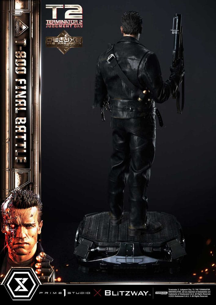 Terminator 2 Museum Masterline Series Statue 1/3 T-800 Final Battle Deluxe Version 75 cm 4580708048673