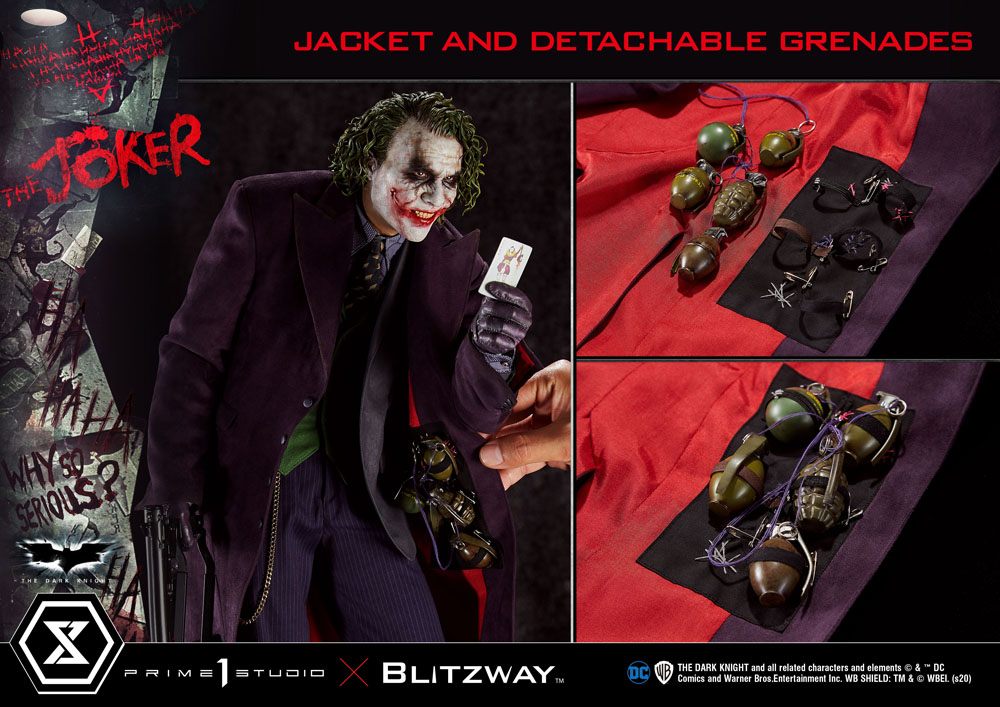 The Dark Knight Statue 1/3 The Joker Bonus Version 72 cm 4582535945781