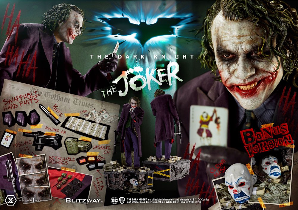 The Dark Knight Statue 1/3 The Joker Bonus Version 72 cm 4582535945781