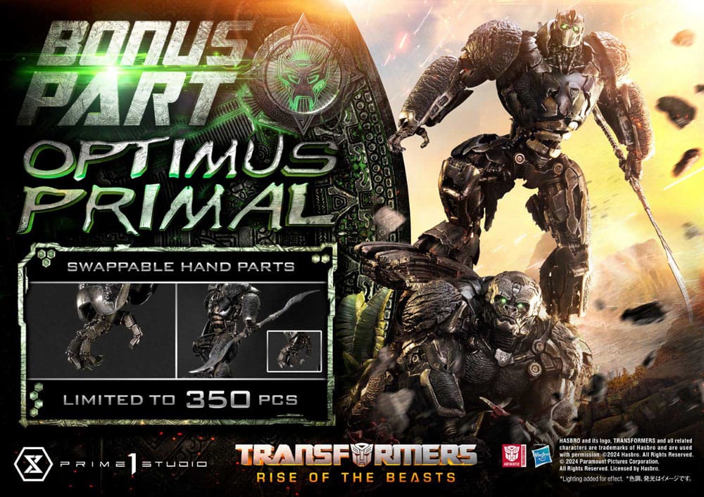 Transformers: Rise of the Beasts Museum Masterline Statue Optimus Primal Ultimate Bonus Version 72 cm 4580708049885