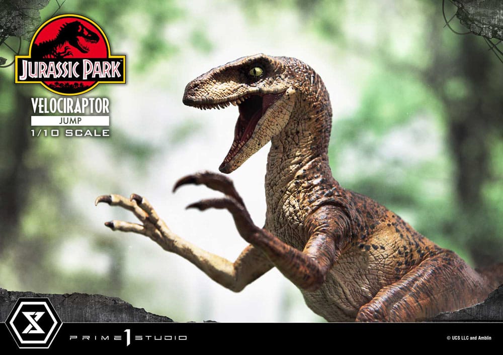 Jurassic Park Prime Collectibles Statue 1/10 Velociraptor Jump 21 cm 4580708048758