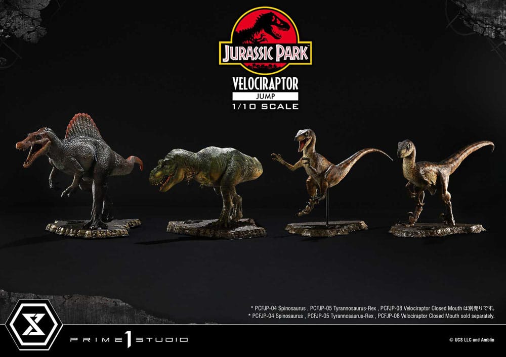 Jurassic Park Prime Collectibles Statue 1/10 Velociraptor Jump 21 cm 4580708048758