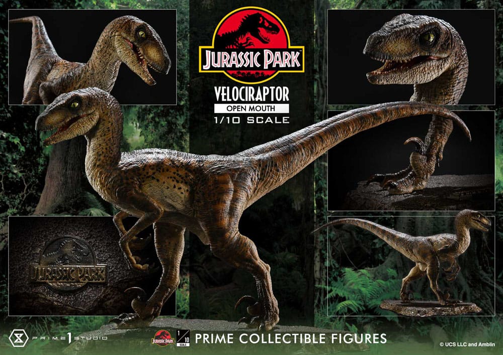 Jurassic Park Prime Collectibles Statue 1/10 Velociraptor Open Mouth 19 cm 4580708049328