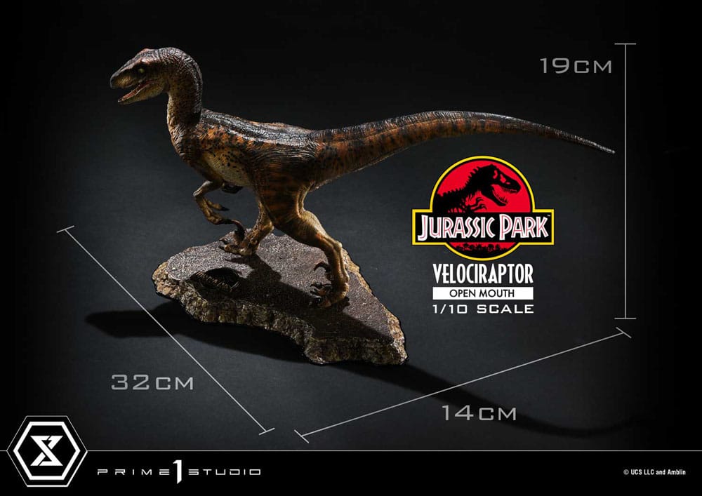 Jurassic Park Prime Collectibles Statue 1/10 Velociraptor Open Mouth 19 cm 4580708049328