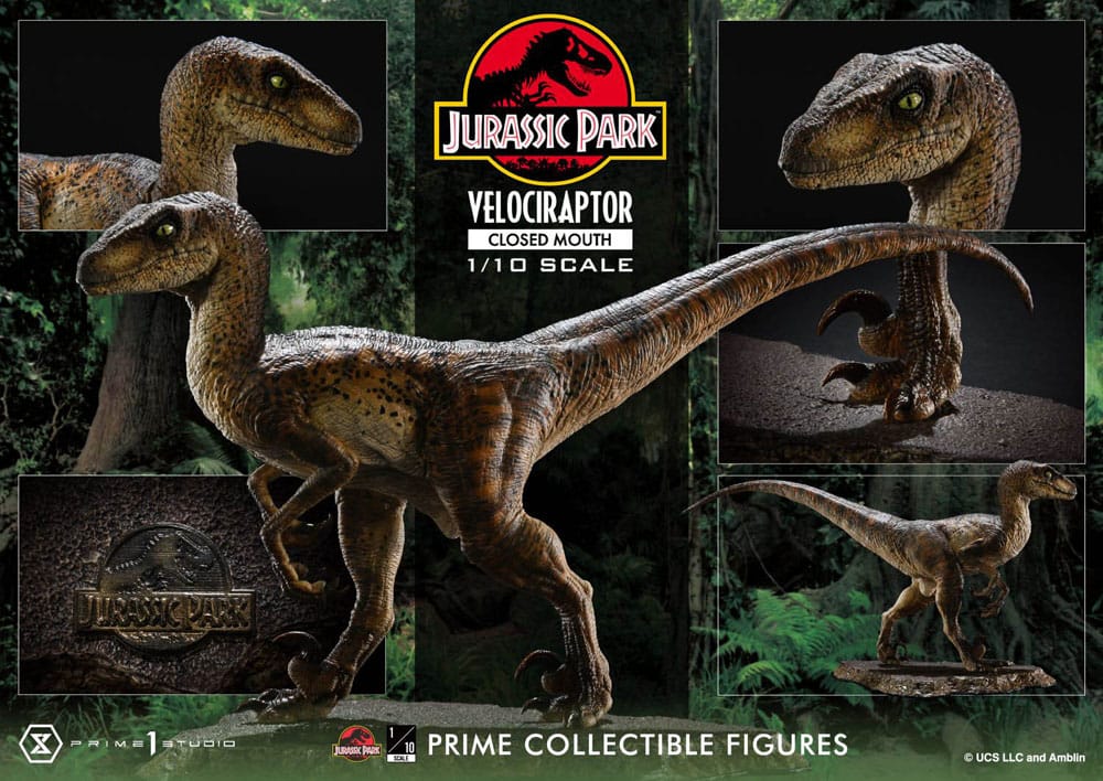 Jurassic Park Prime Collectibles Statue 1/10 Velociraptor Closed Mouth 19 cm 4582647120038