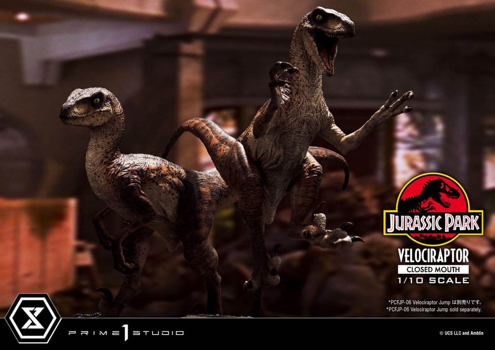 Jurassic Park Prime Collectibles Statue 1/10 Velociraptor Closed Mouth 19 cm 4582647120038