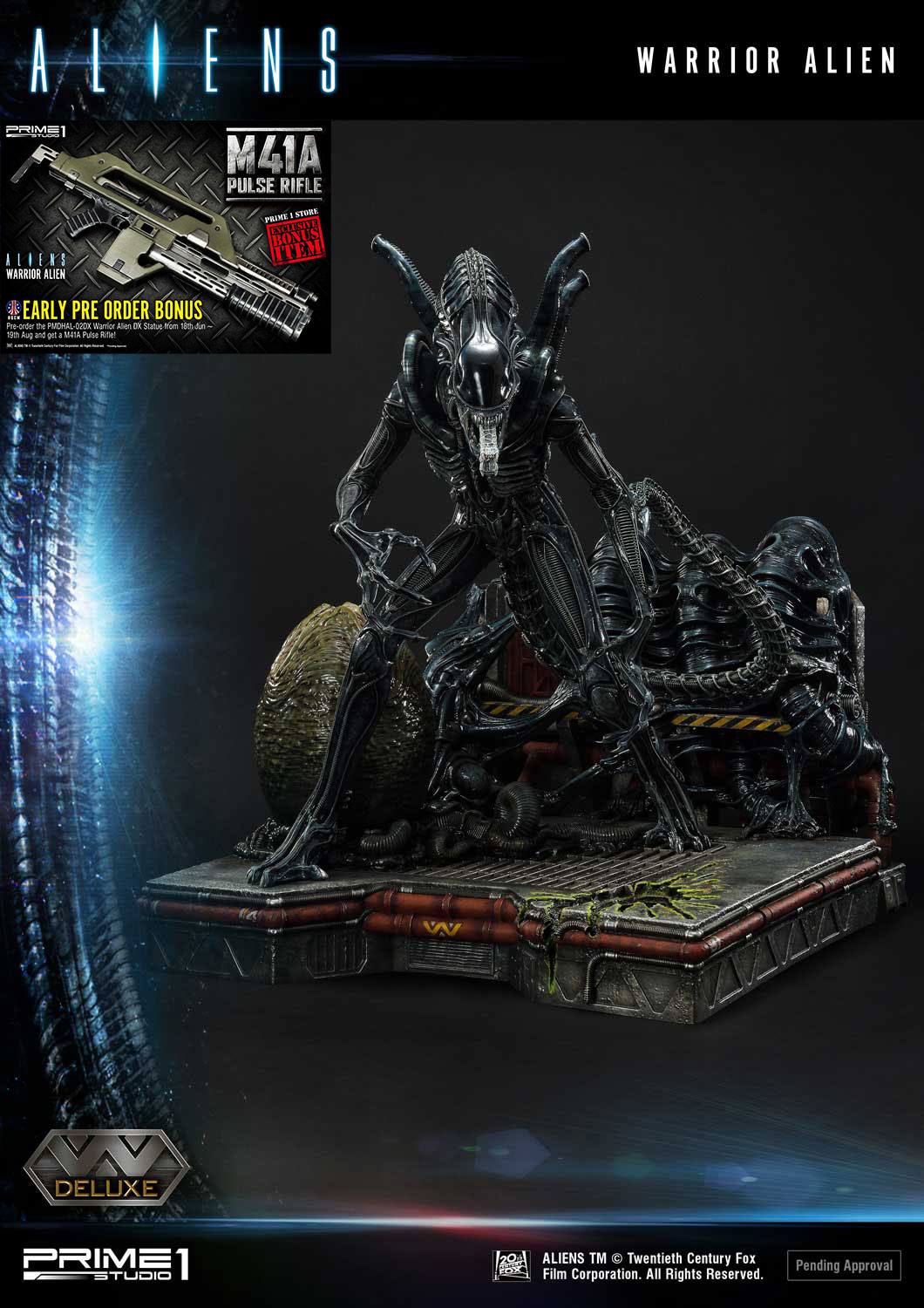 Aliens Premium Masterline Series Statue Warrior Alien Deluxe Bonus Version 67 cm 4582535943855