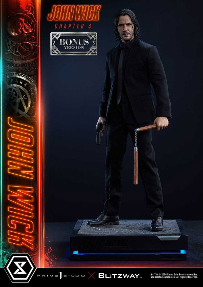 John Wick Chapter 4 Ultimate Premium Masterline Series Statue 1/4 John Wick Deluxe Bonus Version 54 cm 4580708049649