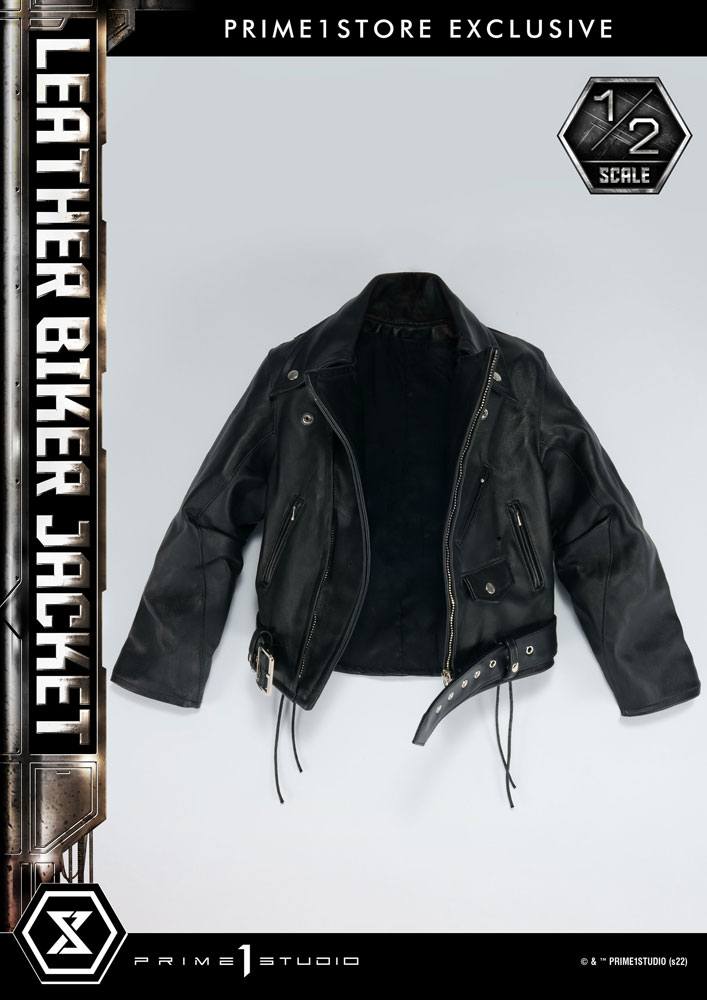 Terminator Leather Biker Jacket for 1/2 T-800 Statues 4580708040455