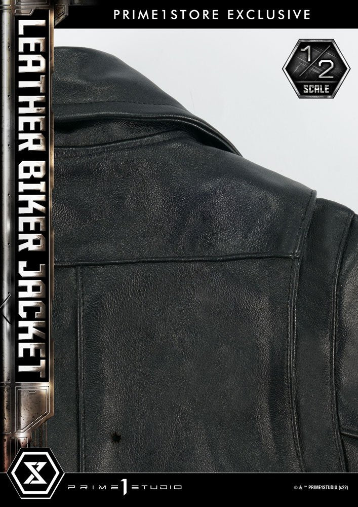 Terminator Leather Biker Jacket for 1/2 T-800 Statues 4580708040455