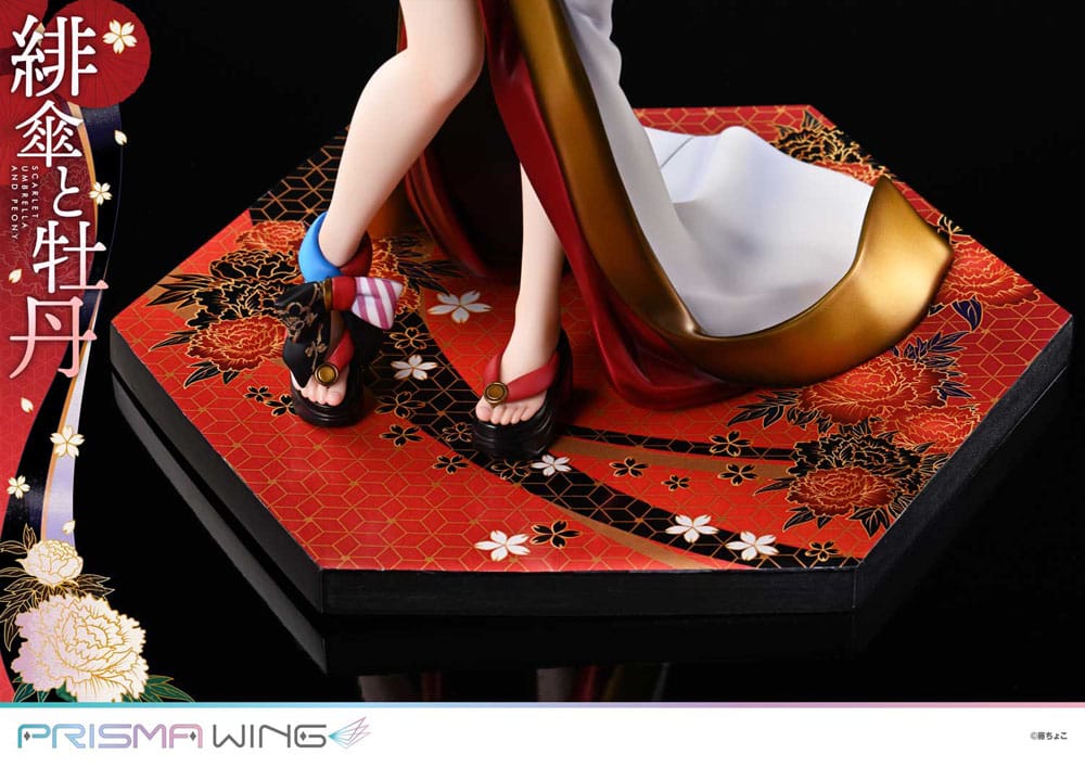 Original Illustration by Fuzichoco Prisma Wing PVC Statue 1/7 Scarlet Umbrella And Peony 28 cm 4582647120397