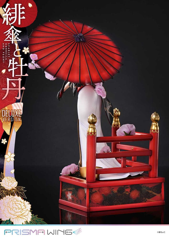 Original Illustration by Fuzichoco Prisma Wing PVC Statue 1/7 Scarlet Umbrella And Peony Deluxe Version 32 cm 4582647120410