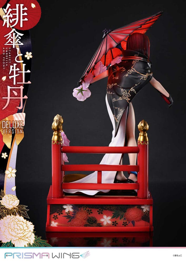 Original Illustration by Fuzichoco Prisma Wing PVC Statue 1/7 Scarlet Umbrella And Peony Deluxe Version 32 cm 4582647120410