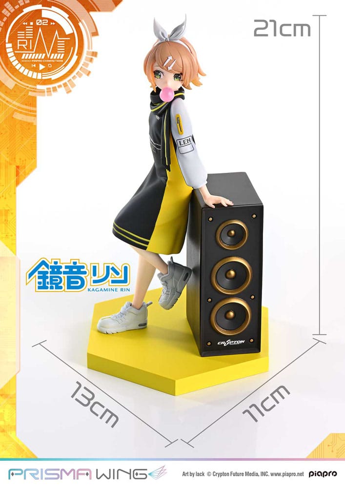 Vocaloid Piapro Characters Prisma Wing PVC Statue 1/7 Kagamine Rin (Art by lack) 21 cm 4582647120755