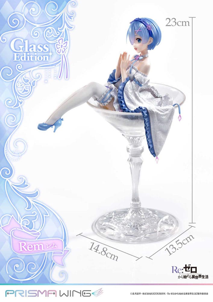 Re:Zero - Starting Life in Another World Prisma Wing PVC Statue 1/7 Rem Glass Edition 23 cm 4580708049502