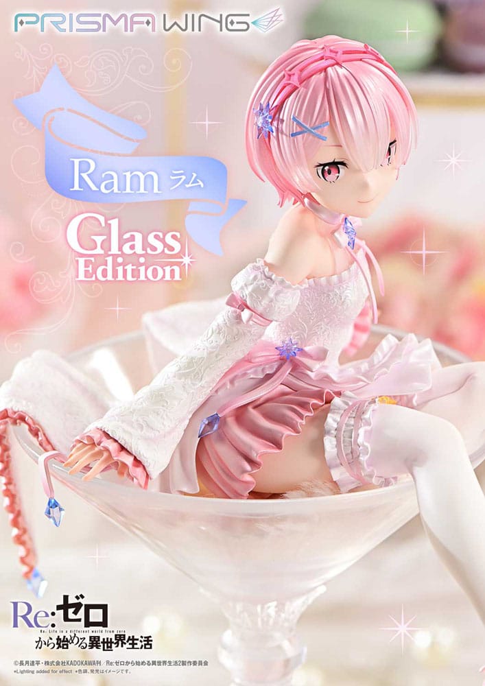 Re:ZERO Starting Life in Another World Prisma Wing PVC Statue 1/7 Ram Glass Edition 24 cm 4582647121226