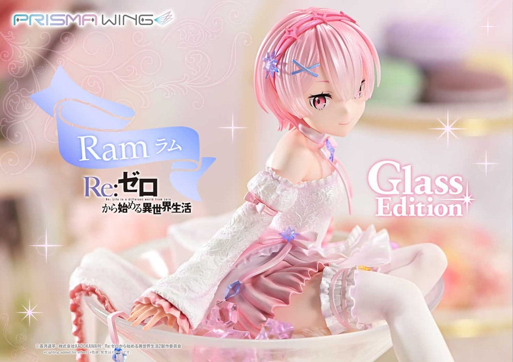 Re:ZERO Starting Life in Another World Prisma Wing PVC Statue 1/7 Ram Glass Edition 24 cm 4582647121226