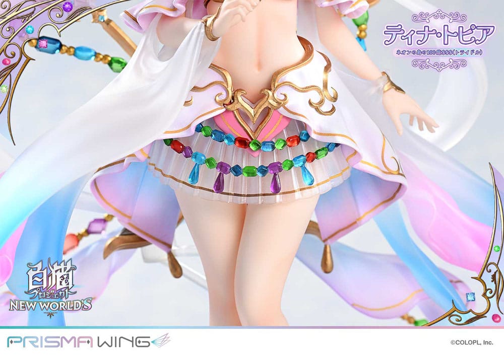 White Cat Project Prisma Wing PVC Statue 1/7 Tina Topia (The 10 Billion Tridollars of Neon Island) 22 cm 4582647120335