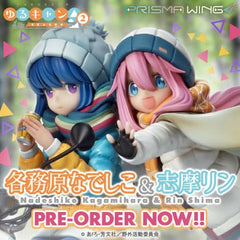 Laid-Back Camp Prisma Wing PVC Statue 1/7 Nadeshiko Kagamihara & Rin Shima 24 cm 4580708048086