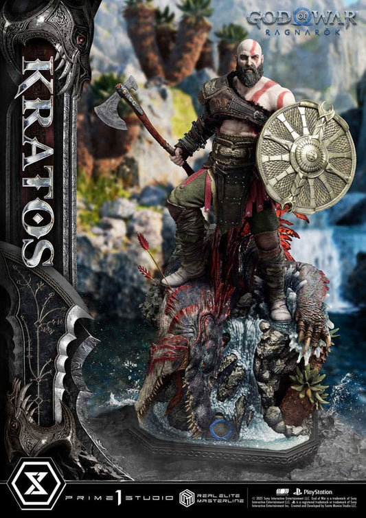 God of War: Ragnarok Real Elite Masterline Series Statue 1/3 Kratos Ultimate Version 95 cm 4582647120793