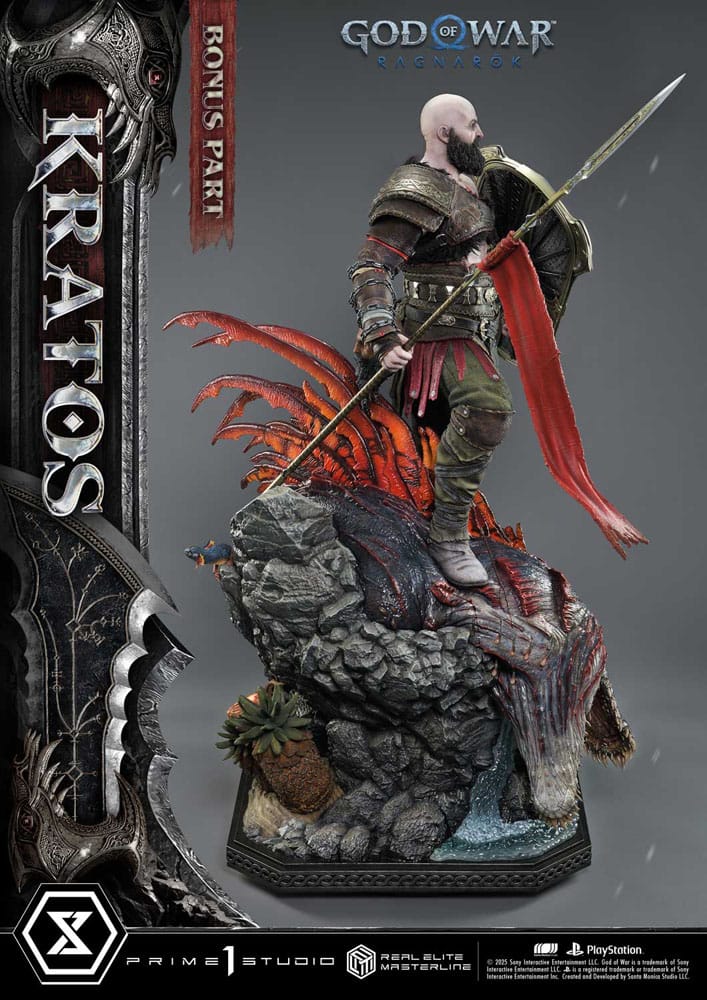 God of War: Ragnarok Real Elite Masterline Series Statue 1/3 Kratos Ultimate Bonus Version 95 cm 4582647120809