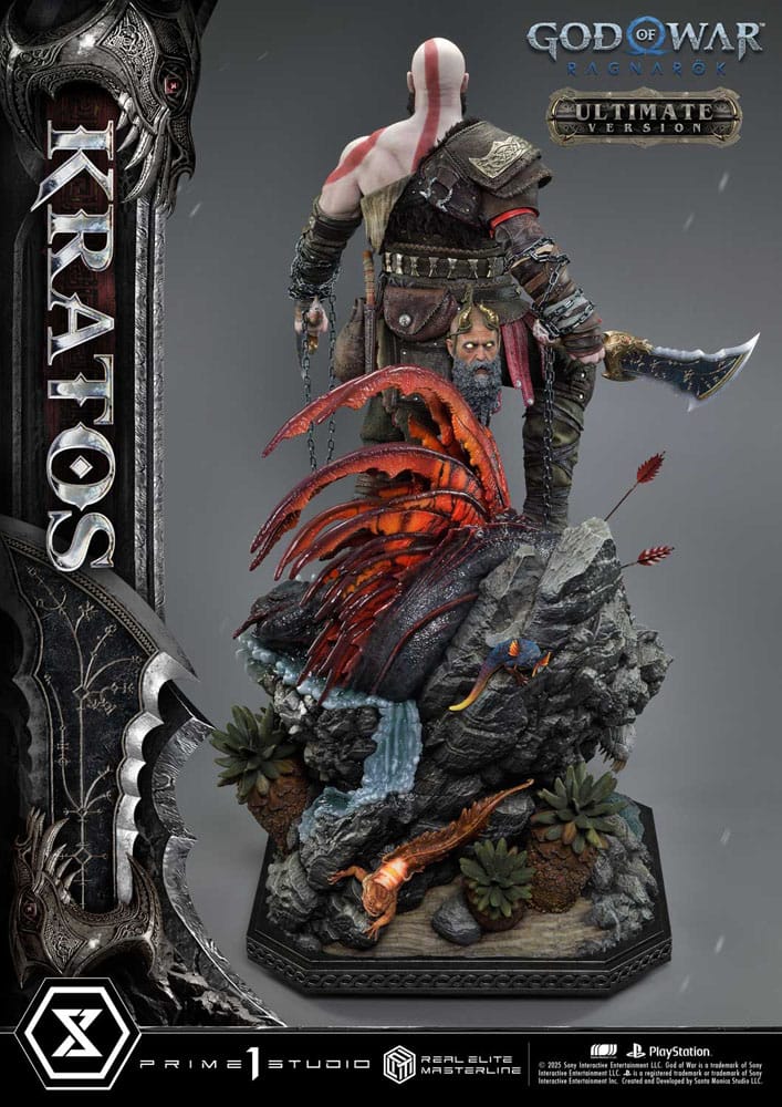 God of War: Ragnarok Real Elite Masterline Series Statue 1/3 Kratos Ultimate Bonus Version 95 cm 4582647120809