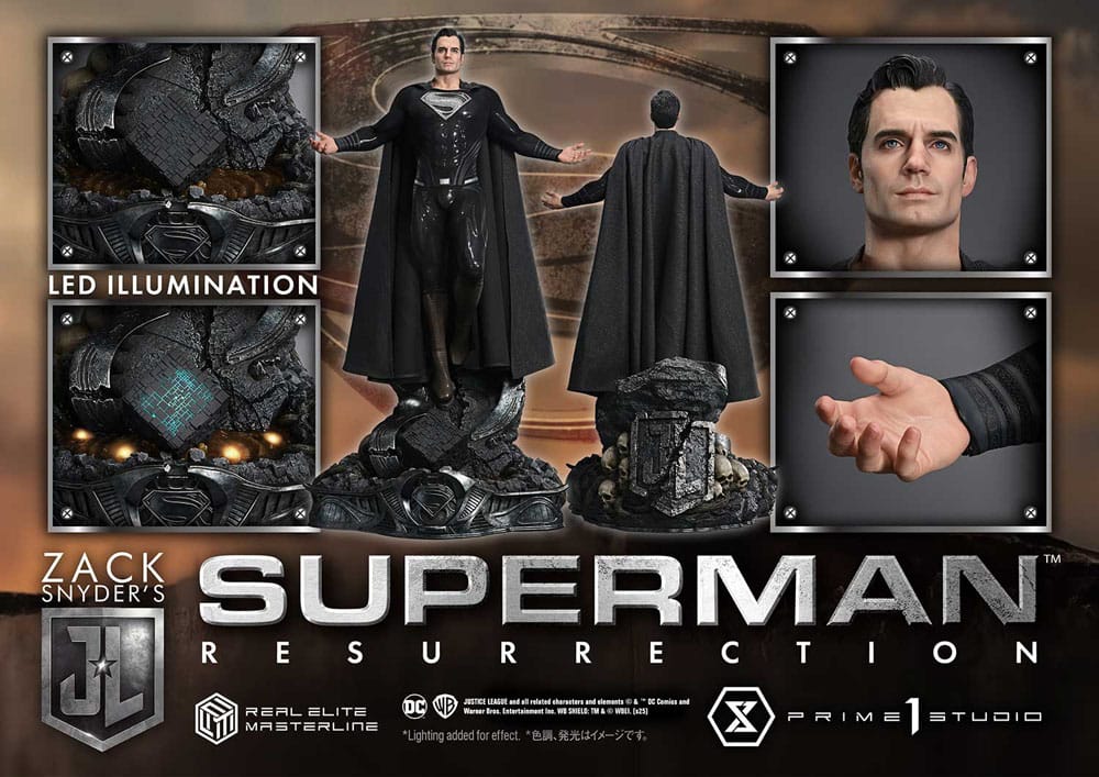 Zack Snyder's Justice League Real Elite Masterline Series Statue 1/3 Superman Resurrection Deluxe Ver. 95 cm 4582647120939