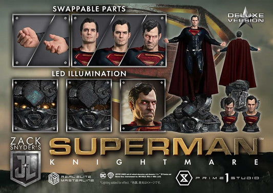 Zack Snyder's Justice League Real Elite Masterline Series Statue 1/3 Superman Knightmare Color Edition Deluxe Ver. 95 cm 4582647120977