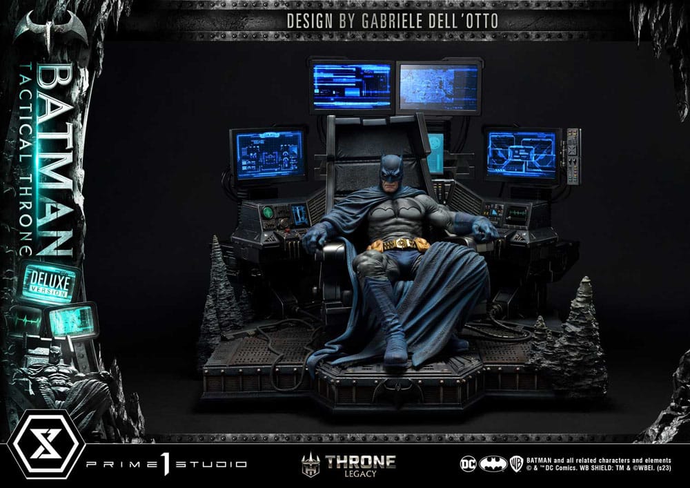 DC Comics Throne Legacy Collection Statue 1/3 Batman Tactical Throne Deluxe Version 57 cm 4580708047287