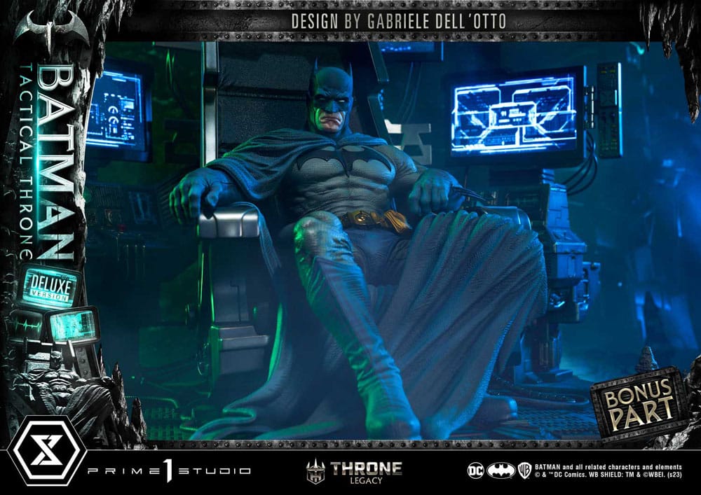 DC Comics Throne Legacy Collection Statue 1/3 Batman Tactical Throne Deluxe Bonus Version 57 cm 4580708047294