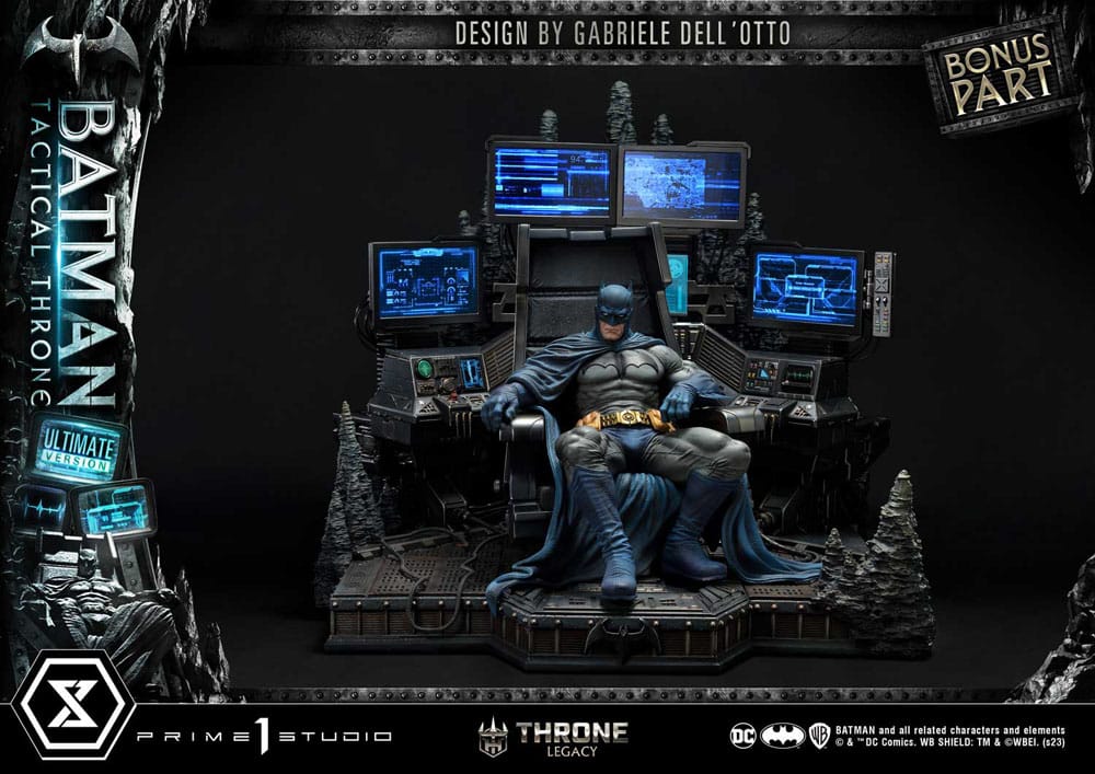 DC Comics Throne Legacy Collection Statue 1/3 Batman Tactical Throne Ultimate Bonus Version 57 cm 4580708047317