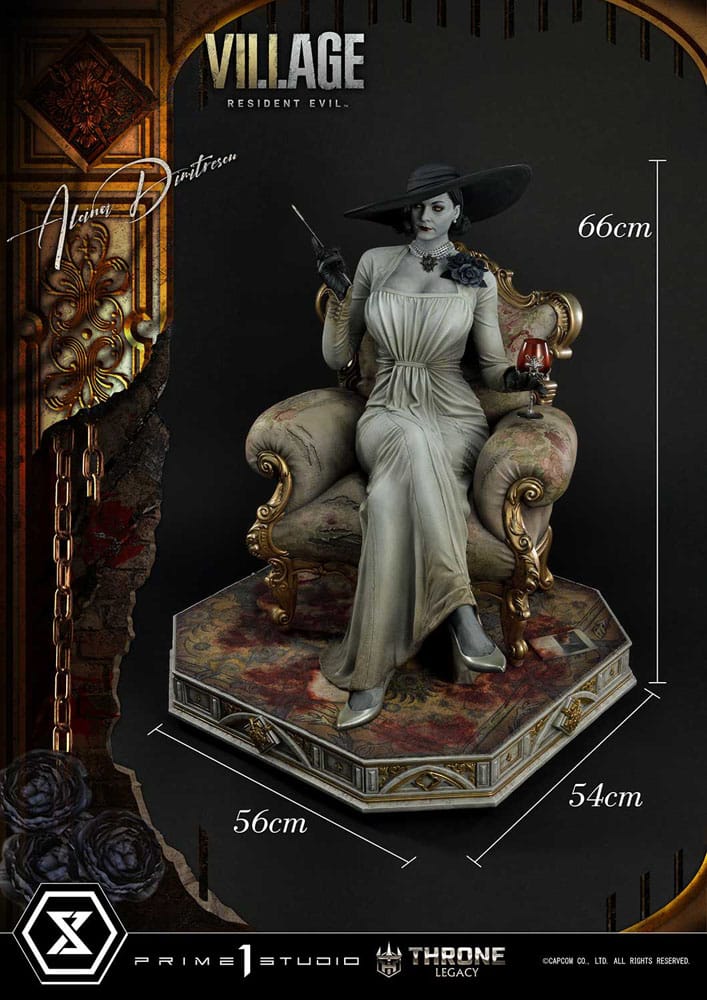 Resident Evil Village Throne Legacy Collection Statue 1/4 Alcina Dimitrescu 66 cm 4580708047898