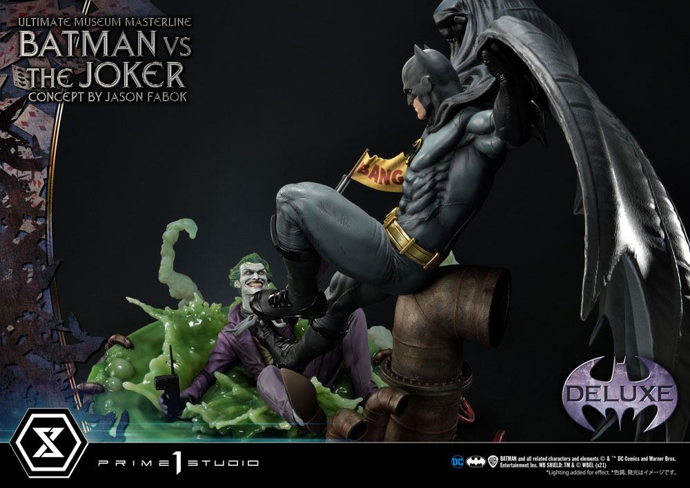 DC Comics Statue 1/3 Batman vs. The Joker by Jason Fabok Deluxe Bonus Version 85 cm 4580708036083