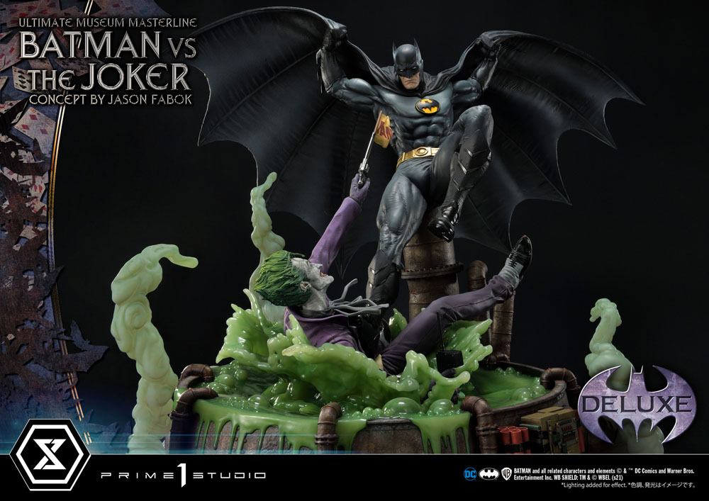 DC Comics Statue 1/3 Batman vs. The Joker by Jason Fabok Deluxe Bonus Version 85 cm 4580708036083