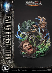 Attack on Titan Ultimate Premium Masterline Series Statue 1/4 Levi Versus Beast Titan Bonus Version 73 cm 4582647120069