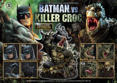 Batman Ultimate Premium Masterline Series Statue Batman Versus Killer Croc Deluxe Version 71 cm 4580708048468