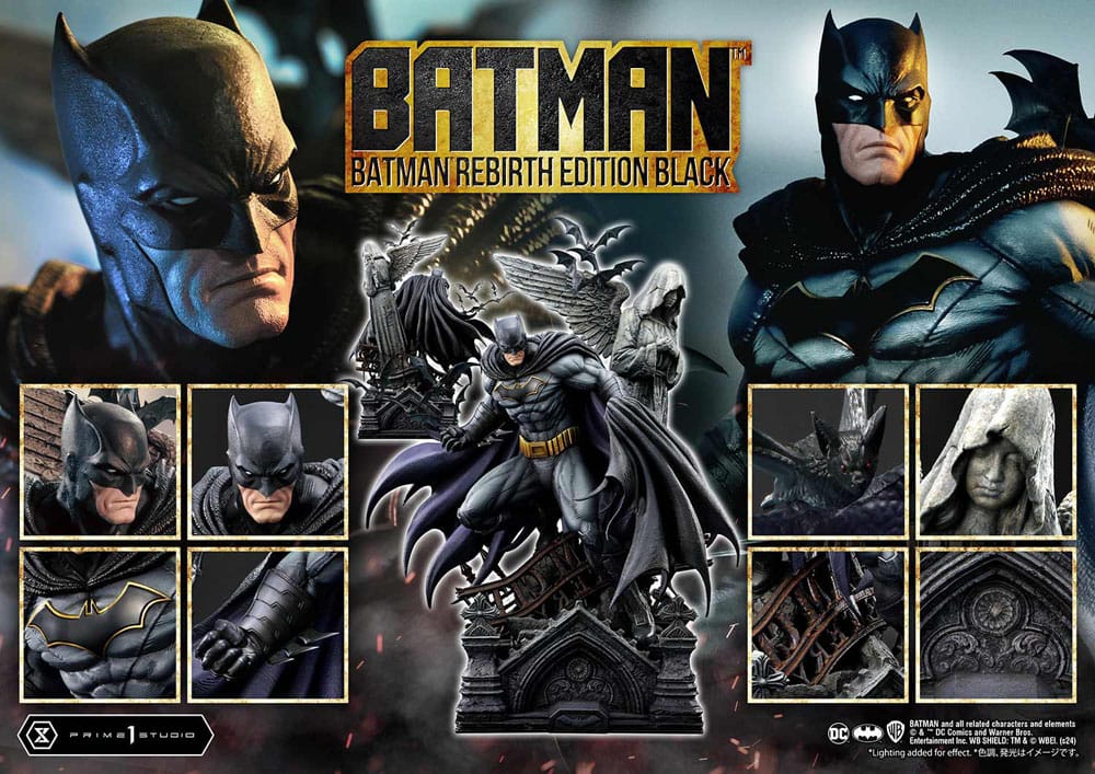 Batman Ultimate Premium Masterline Series Statue 1/4 Batman Rebirth Edition Black Deluxe Version 71 cm 4580708049793