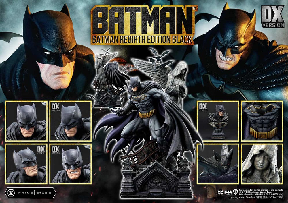 Batman Ultimate Premium Masterline Series Statue 1/4 Batman Rebirth Edition Black Deluxe Version 71 cm 4580708049793