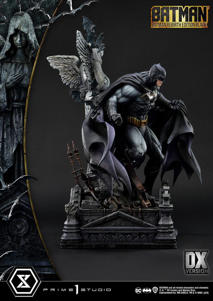 Batman Ultimate Premium Masterline Series Statue 1/4 Batman Rebirth Edition Black Deluxe Version 71 cm 4580708049793