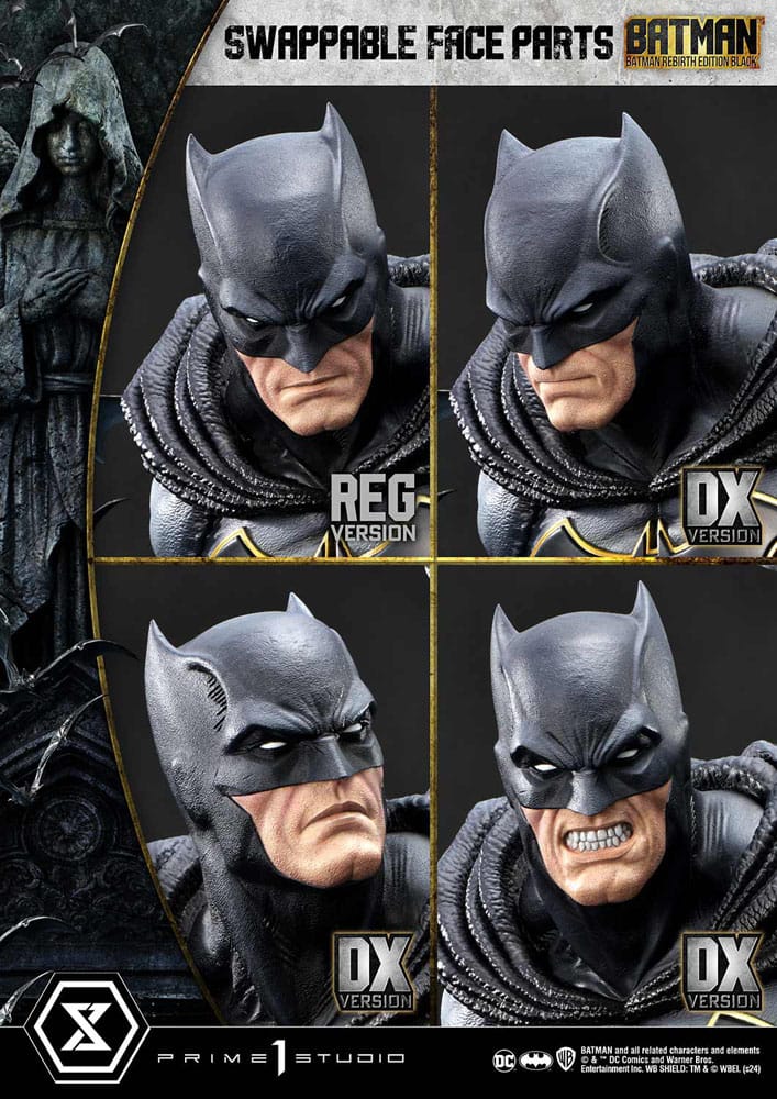 Batman Ultimate Premium Masterline Series Statue 1/4 Batman Rebirth Edition Black Deluxe Bonus Version 71 cm 4580708049809