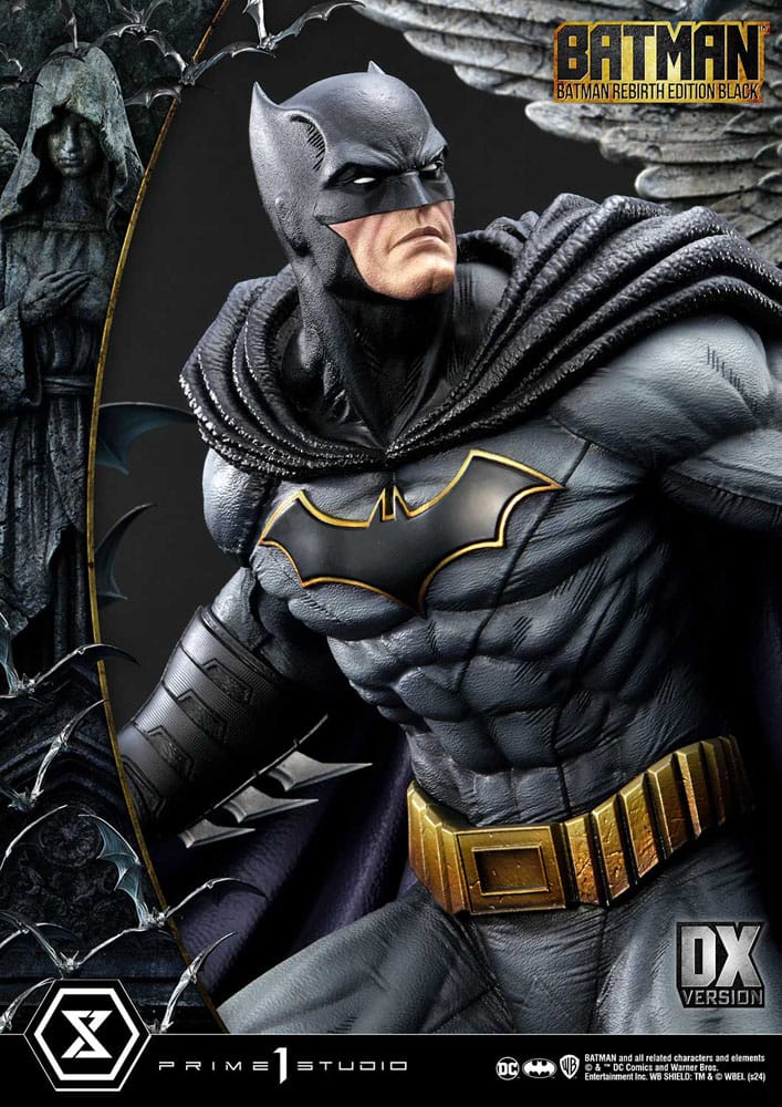 Batman Ultimate Premium Masterline Series Statue 1/4 Batman Rebirth Edition Black Deluxe Bonus Version 71 cm 4580708049809