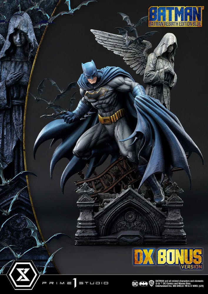 Batman Ultimate Premium Masterline Series Statue 1/4 Batman Rebirth Edition Blue Deluxe Bonus Version 71 cm 4580708049830