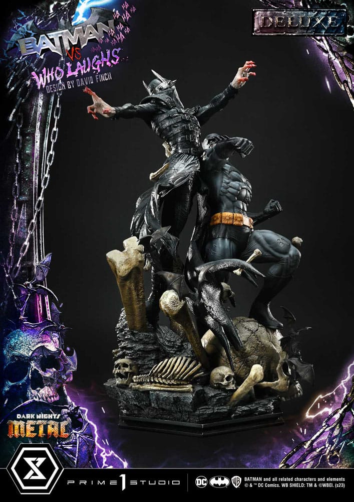 Dark Nights: Metal Ultimate Premium Masterline Series Statue 1/4 Batman VS Batman Who Laughs Deluxe Version 67 cm 4580708048734