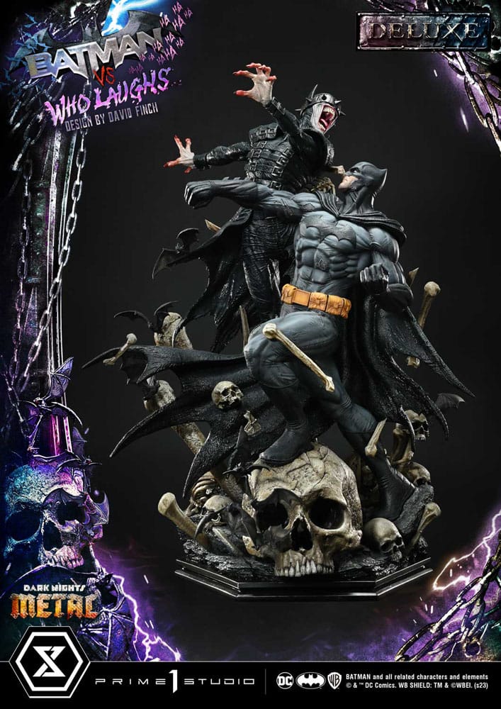 Dark Nights: Metal Ultimate Premium Masterline Series Statue 1/4 Batman VS Batman Who Laughs Deluxe Version 67 cm 4580708048734