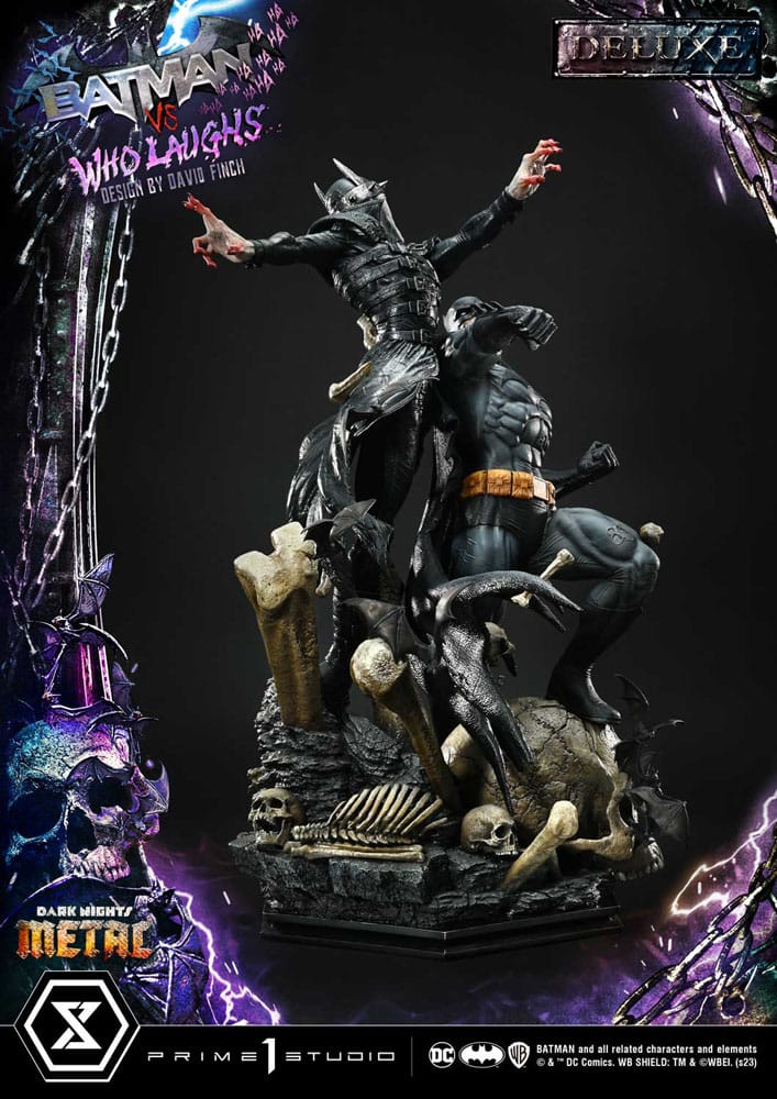 Dark Nights: Metal Ultimate Premium Masterline Series Statue 1/4 Batman VS Batman Who Laughs Deluxe Version 67 cm 4580708048734