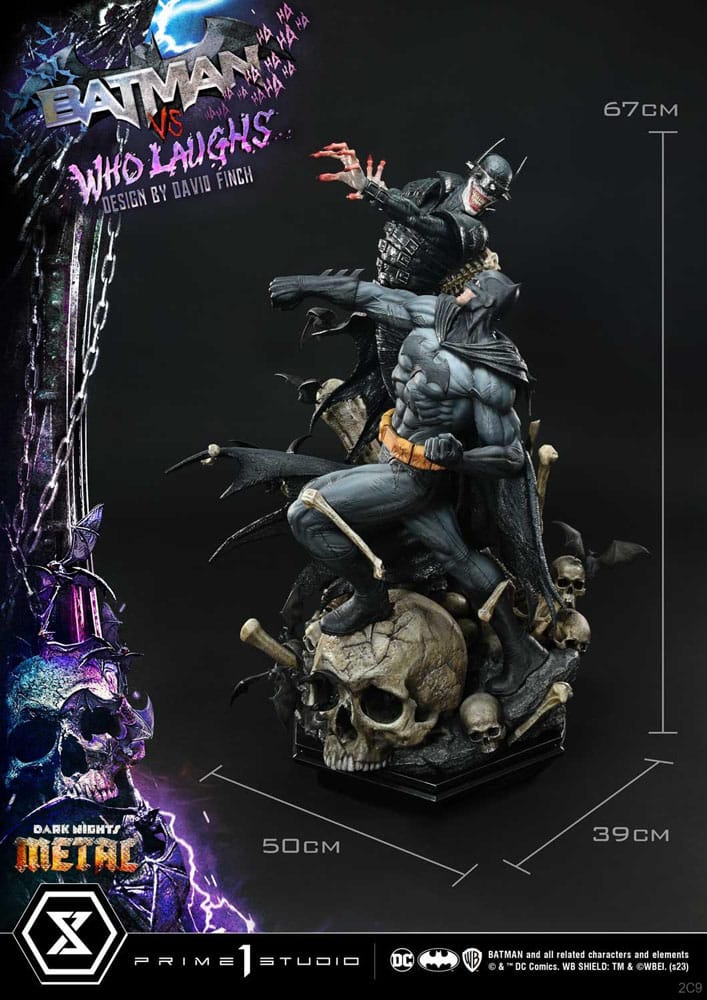 Dark Nights: Metal Ultimate Premium Masterline Series Statue 1/4 Batman VS Batman Who Laughs Deluxe Version 67 cm 4580708048734