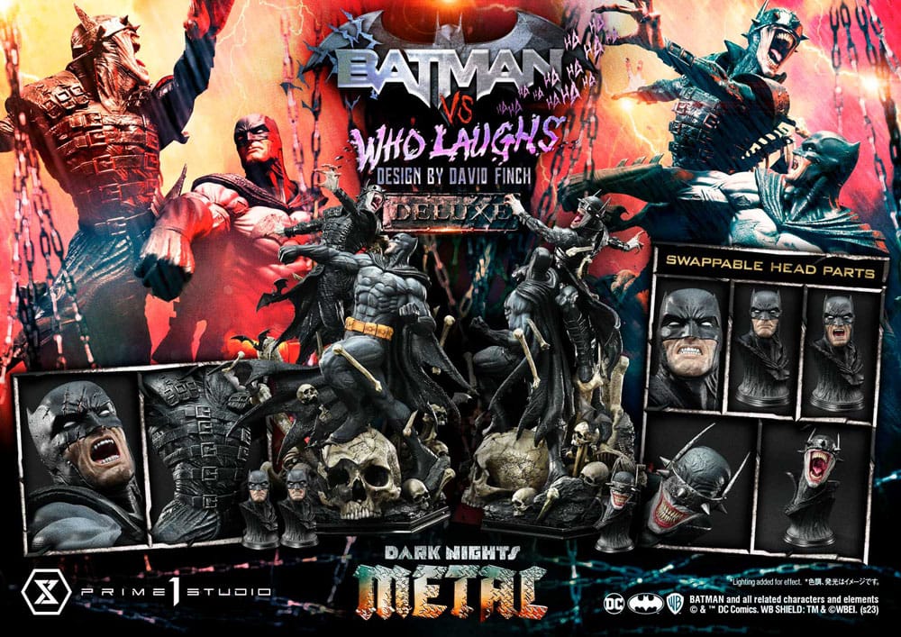 Dark Nights: Metal Ultimate Premium Masterline Series Statue 1/4 Batman VS Batman Who Laughs Deluxe Bonus Version 67 cm 4580708048741